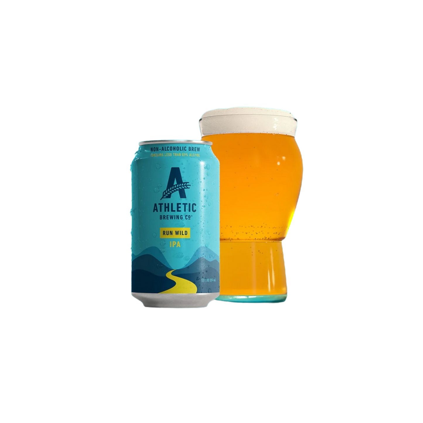 Athletic Brewing Run Wild - Low Alcohol IPA Glass
