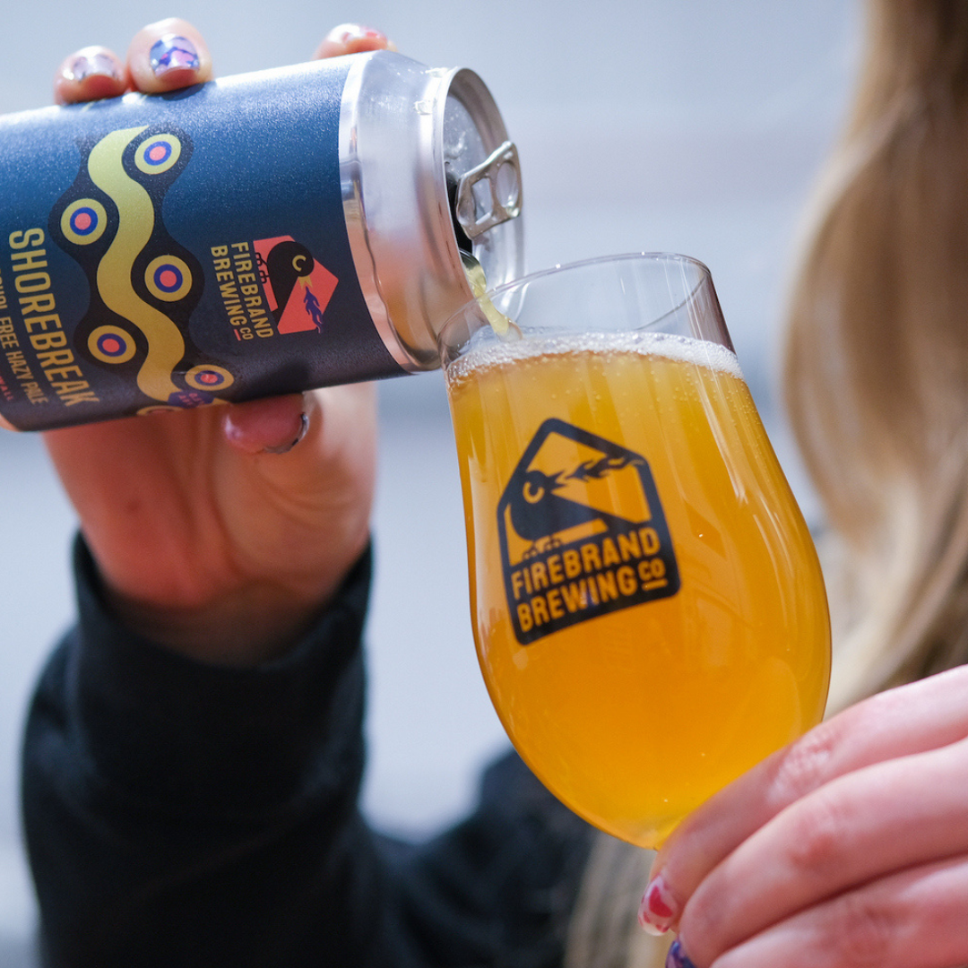 Firebrand_Brewing_Co_-_Shorebreak_Hazy_Pale_Ale_-_Pouring_in_Glass