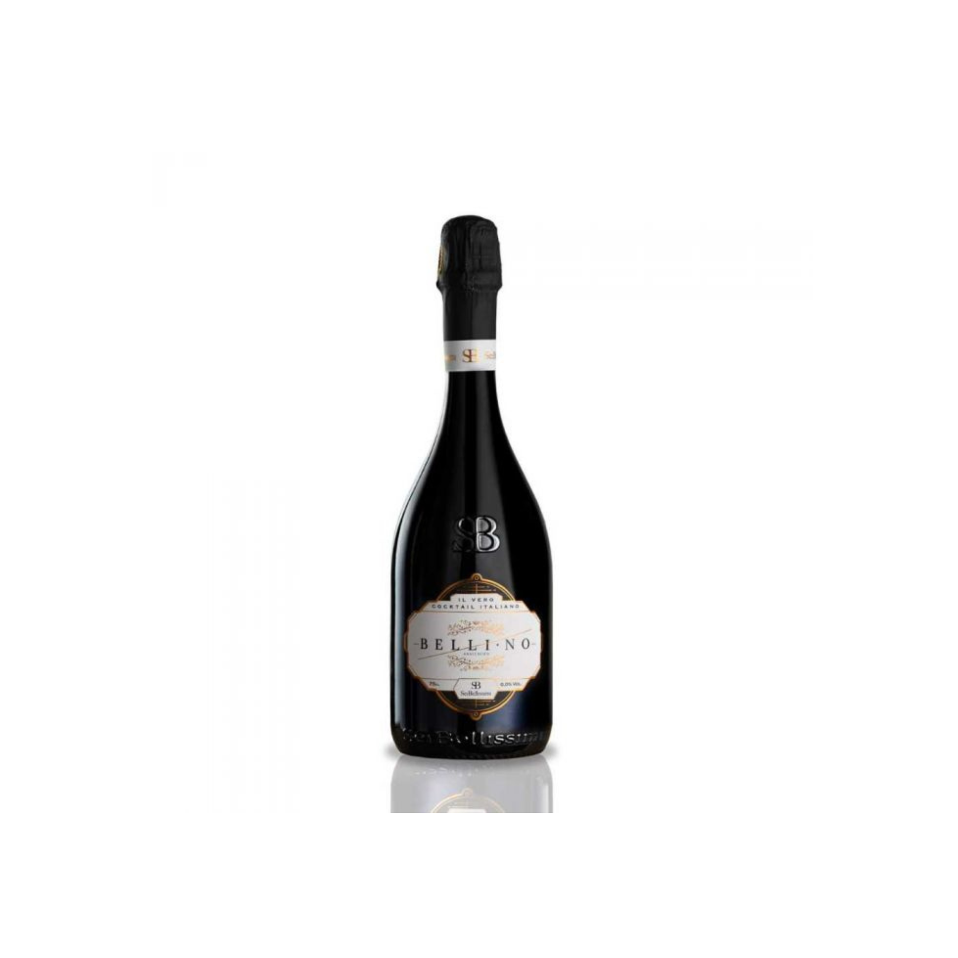 Bottle of Bellini on a white background