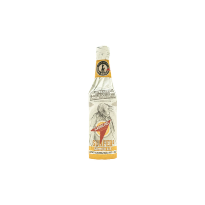 Bottle of Surfer's Ale on a white background