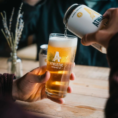 Athletic Brewing Co - Low Alcohol Lager - Pouring