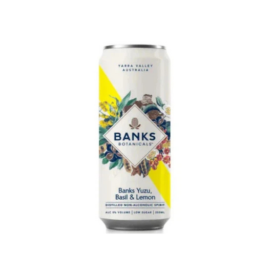 Banks Yuzu, Basil & Lemon Can on white background