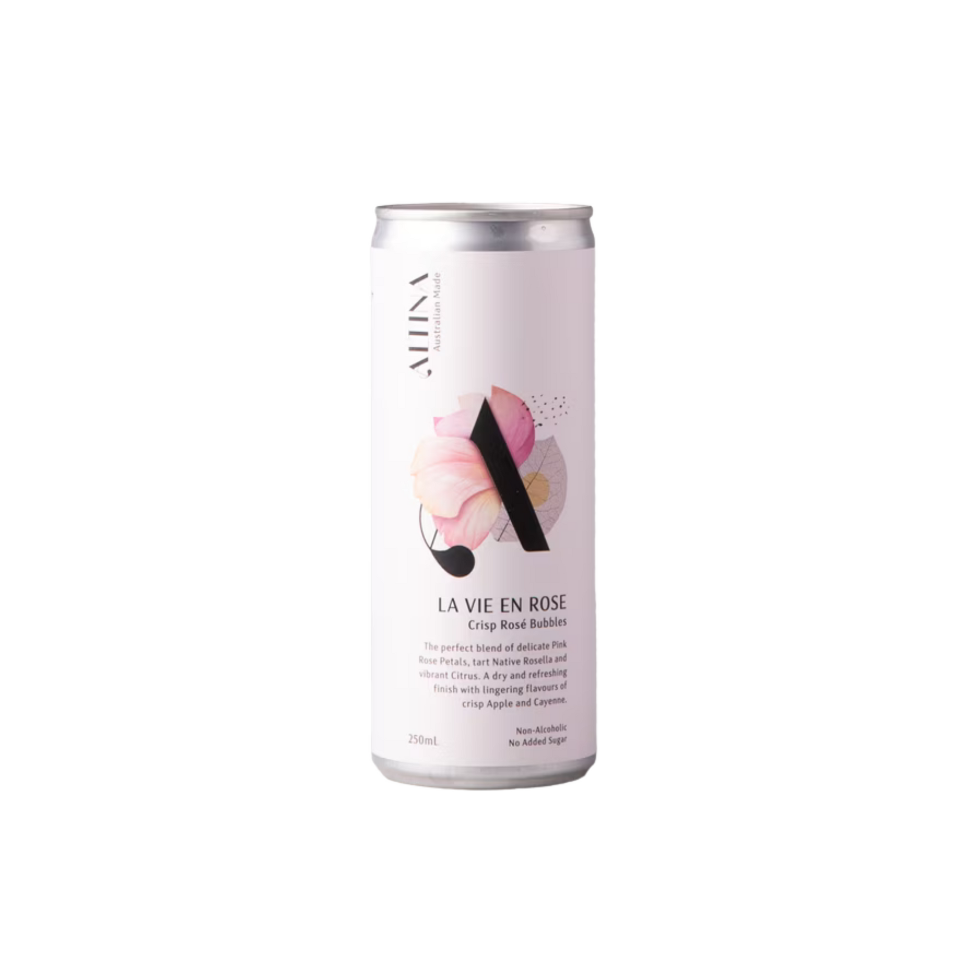 Can of 'La Vie En Rose' on a white background