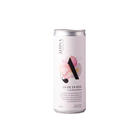Can of 'La Vie En Rose' on a white background