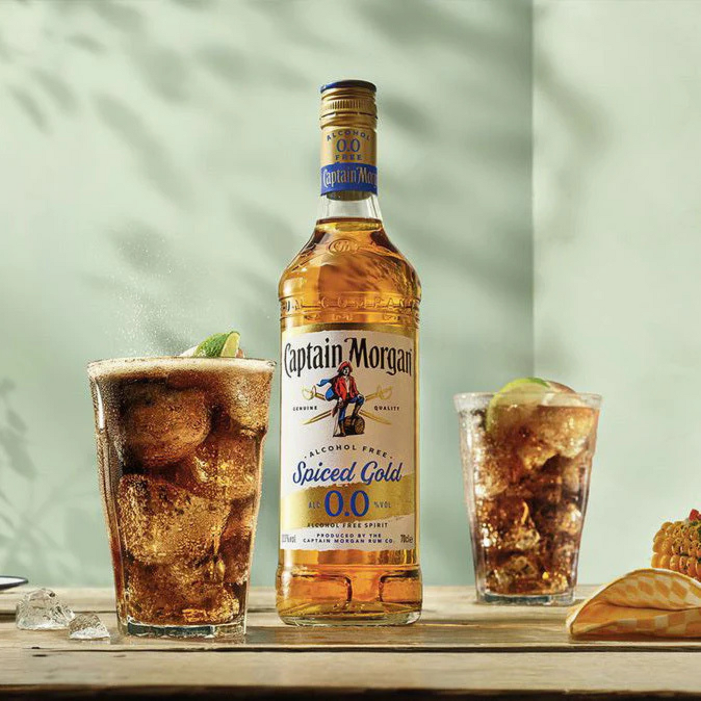 Captain Morgan Alcohol Free Rum In Glass