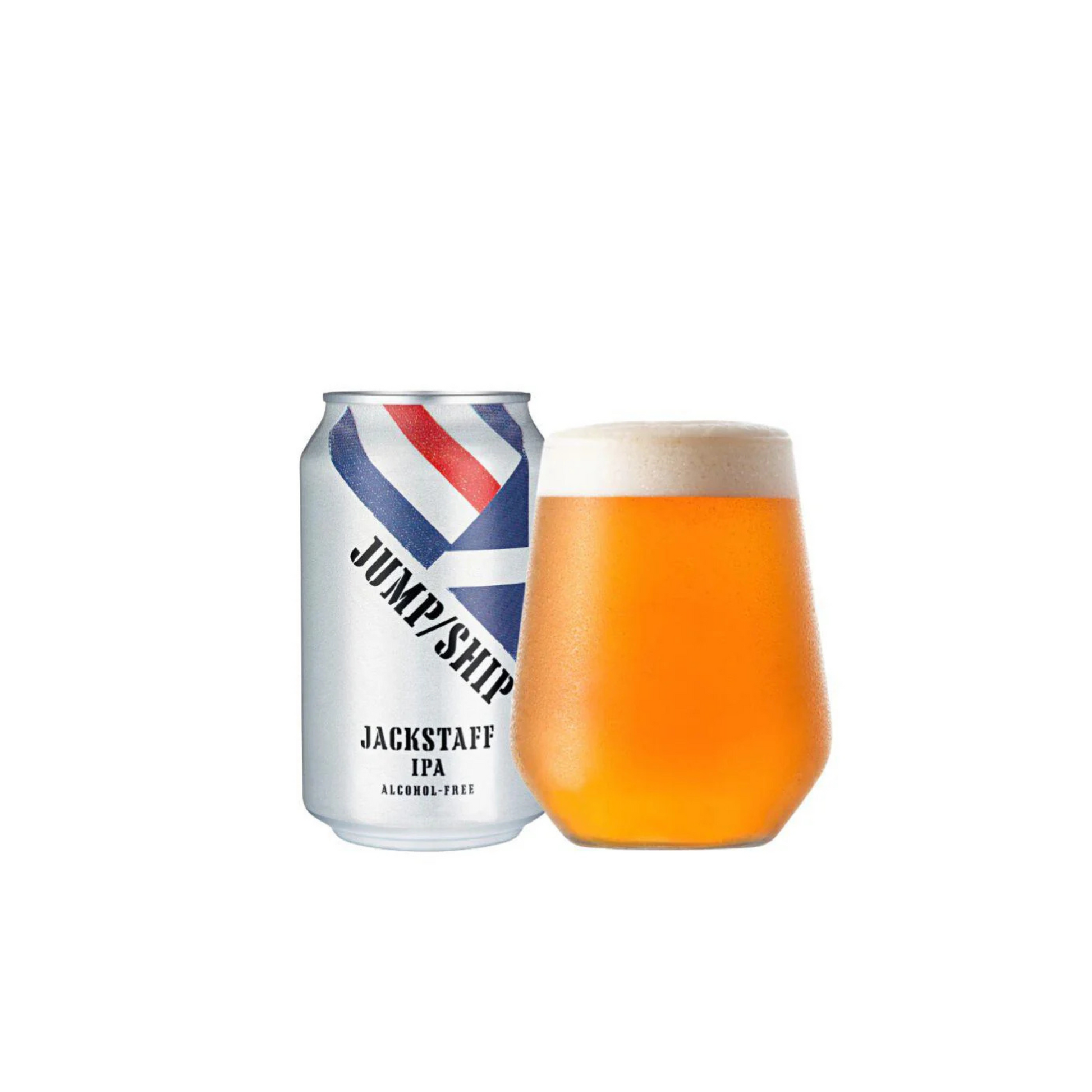 Jump/Ship Jackstaff Alcoholic IPA with glass