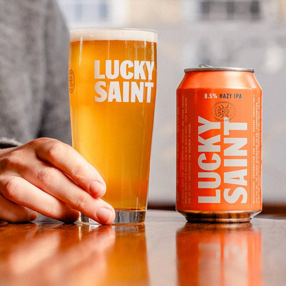 Lucky Saint - Hazy IPA in a glass