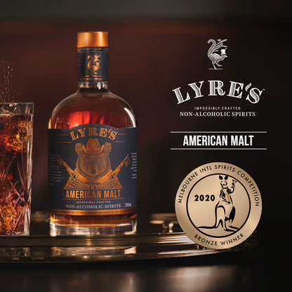 Lyre's Non-Alcoholic American Malt Bourbon Melbourne Intl Spirits Competition Award