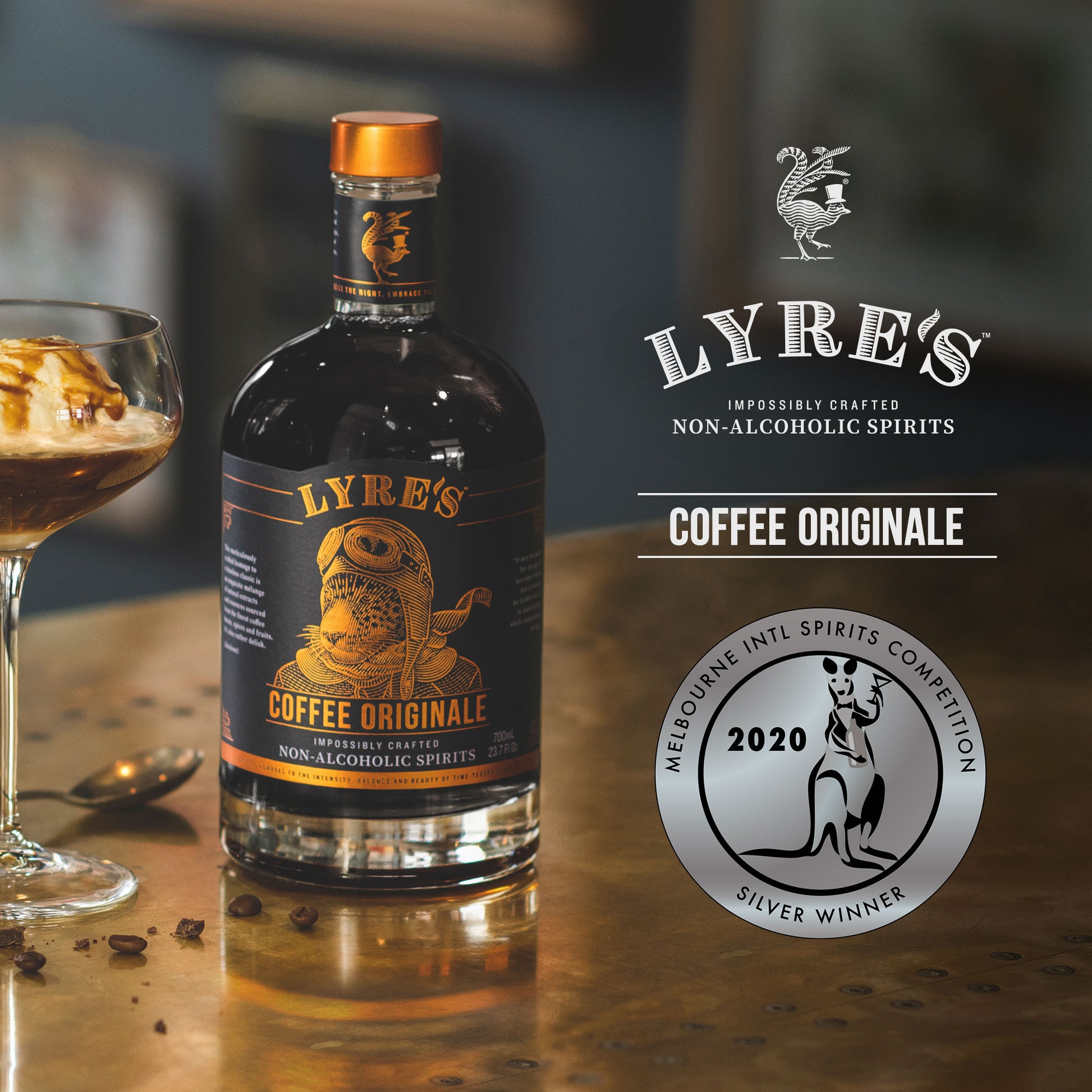 Lyre's Non-Alcoholic Coffee Originale Liqueur Melbourne Intl Spirits Competition Award