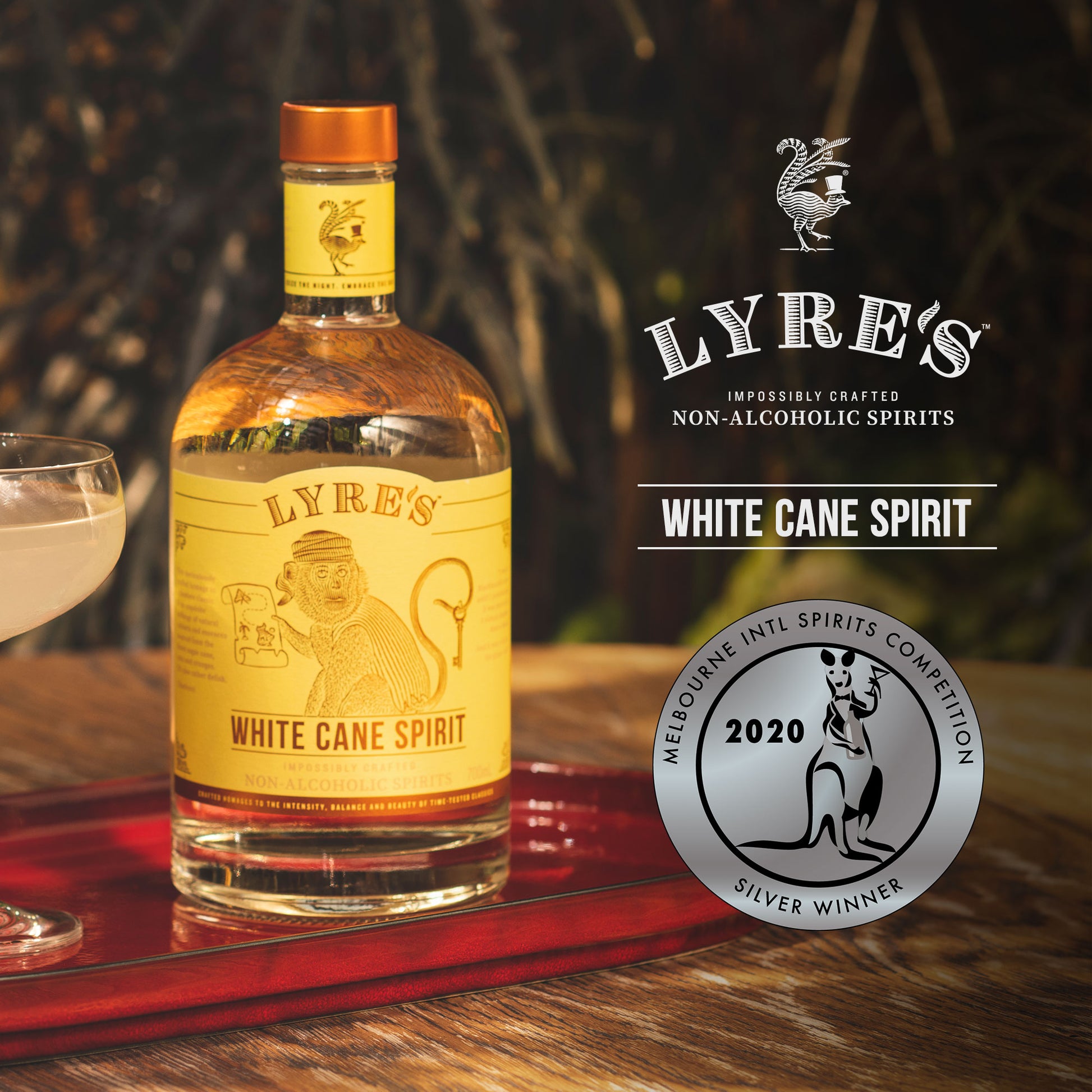 Lyre's Non-Alcoholic White Cane Spirit Rum Melbourne Intl Spirits Competition Award