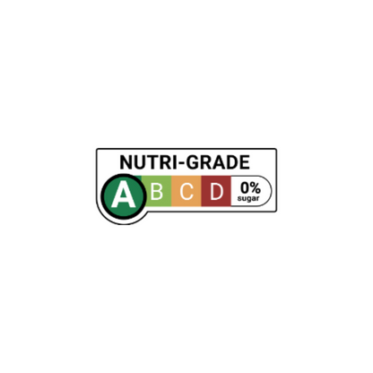Nutri-Grade label with color-coded grades on a white background